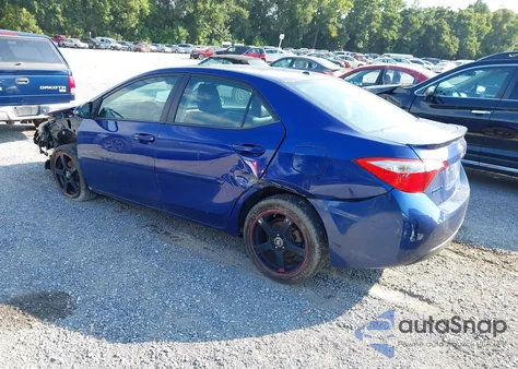 2014 Toyota Corolla S Plus z USA, uszkodzony, nr VIN 5YFBURHEXEP102016